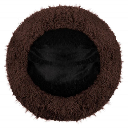Springos hundeseng og kattekurv 90 cm Springos blød seng brun 1 stk.