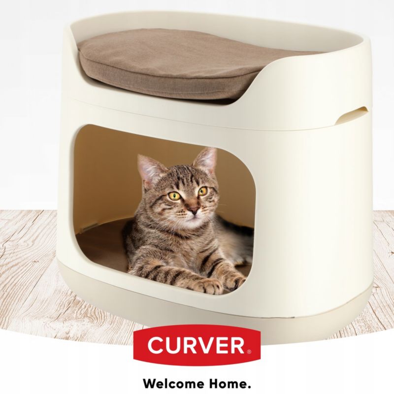Curver Pet Life kæledyrsseng 52 x 60 cm, creme