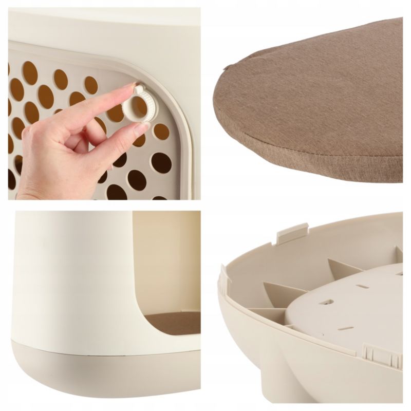 Curver Pet Life kæledyrsseng 52 x 60 cm, creme