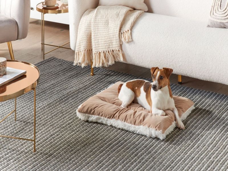 Ergani velour hundeseng beige 1 stk.