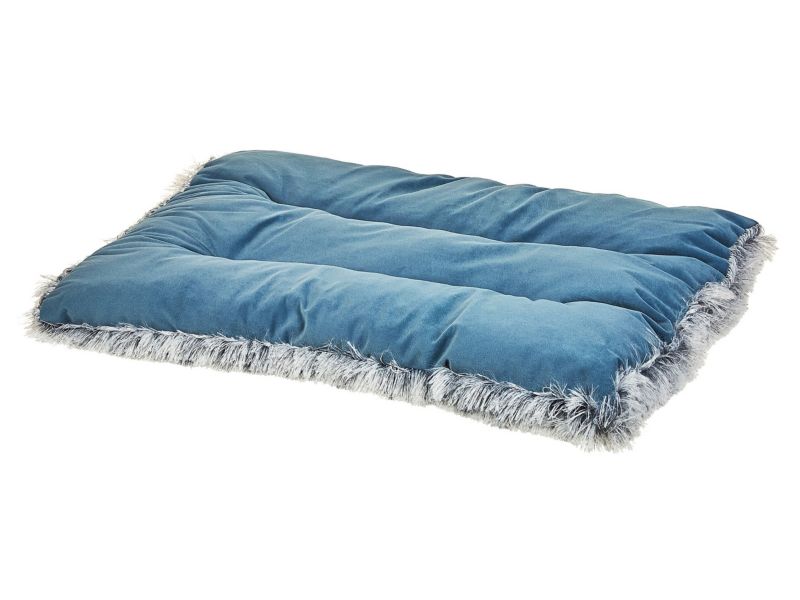Ergani velour hundeseng blå 1 stk.