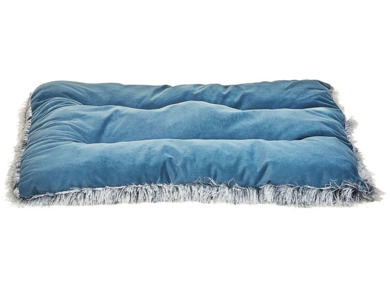 Ergani velour hundeseng blå 1 stk.
