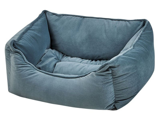 Izmir velour hunde- og kattekurv blå 1 stk.