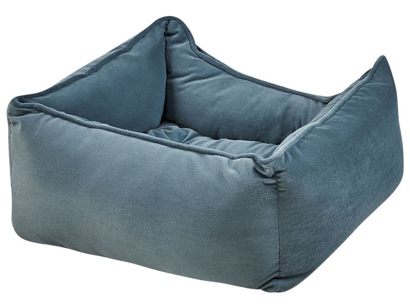 Izmir velour hunde- og kattekurv blå 1 stk.