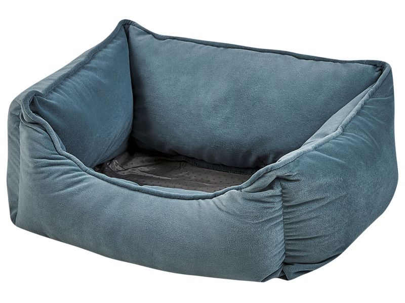 Izmir velour hunde- og kattekurv blå 1 stk.