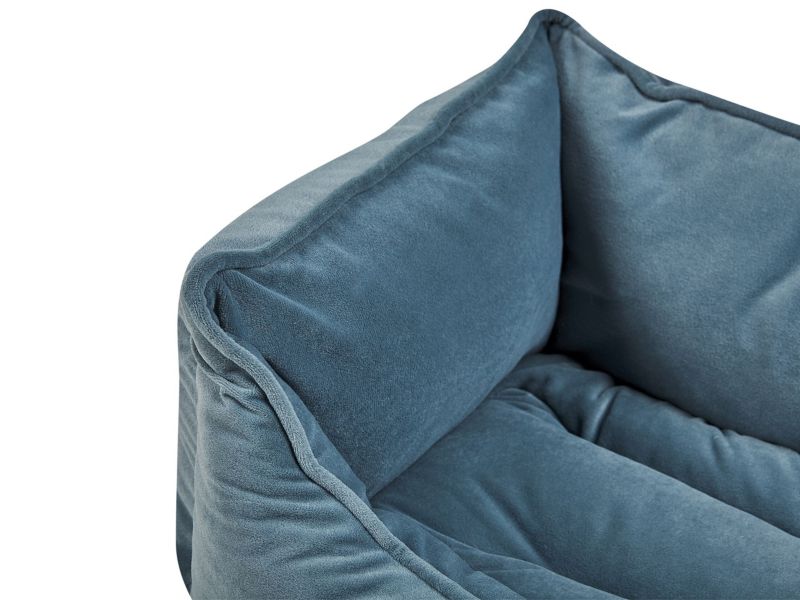 Izmir velour hunde- og kattekurv blå 1 stk.