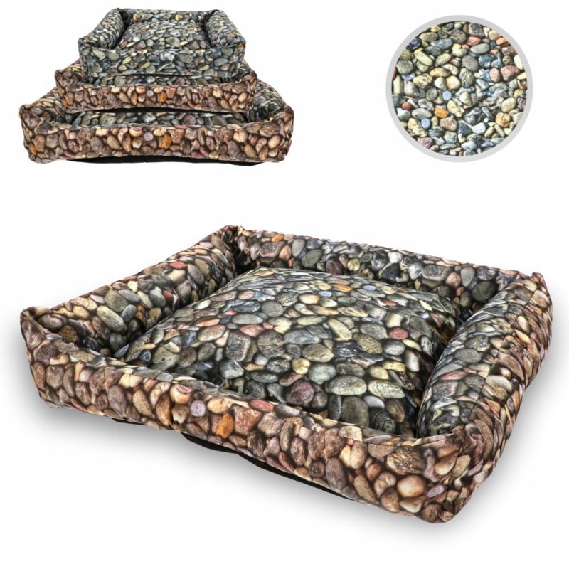 KADAX hunde- og kattehule stofsofa 80 x 70 cm brun 1 stk.