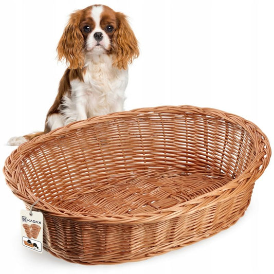 KADAX Hundekurv i flet 58 cm, brun, 1 stk.