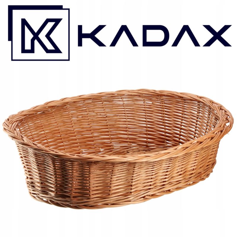KADAX Hundekurv i flet 58 cm, brun, 1 stk.