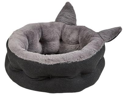 Kepez hunde- og kattehule i gråt stof, 1 stk.