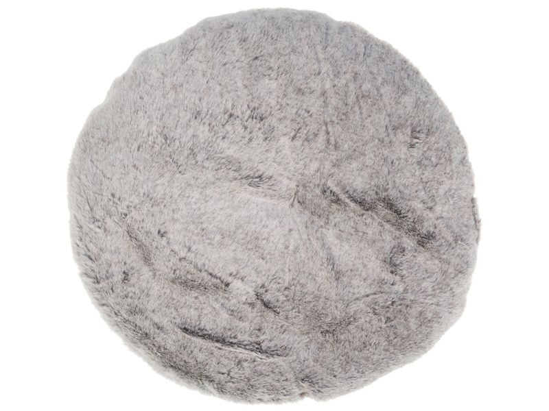 Ortaca rundt hunde- og kattehule i lys beige bomuld, 1 stk.