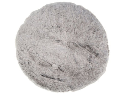 Ortaca rundt hunde- og kattehule i lys beige bomuld, 1 stk.