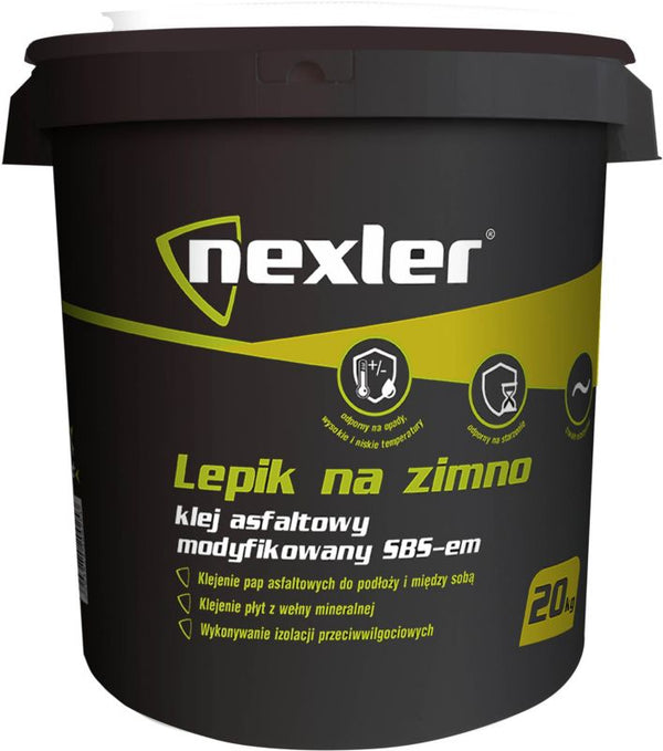 Koldflydende Asfaltlim 20 kg Sort