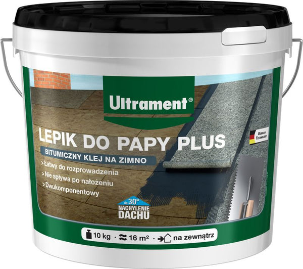 Tagpaplim Plus 10 kg Brun-Sort