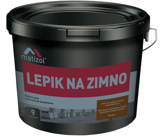 Matizol kold påføring tagpap klæber 9 kg