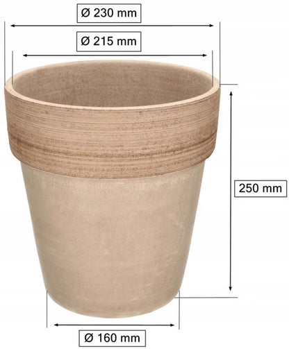 Lerkrukke 23 cm Terrakotta