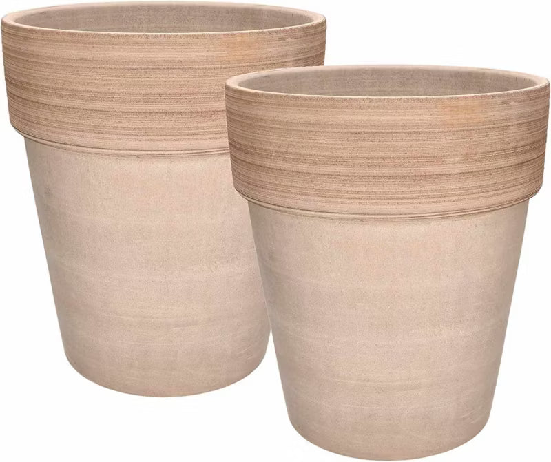 Lerkrukke 31 cm Terrakotta 2 Stk.