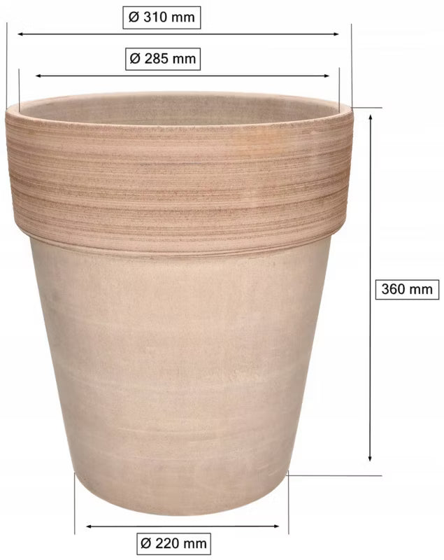 Lerkrukke 31 cm Terrakotta Frostsikker