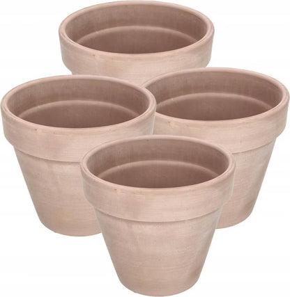 Lerkrukke Terrakotta 15 cm 4 Stk.