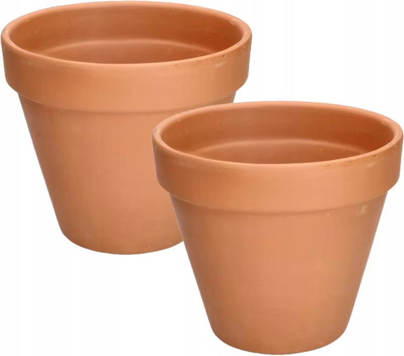 Lerkrukke Terrakotta 19 cm 2 Stk.