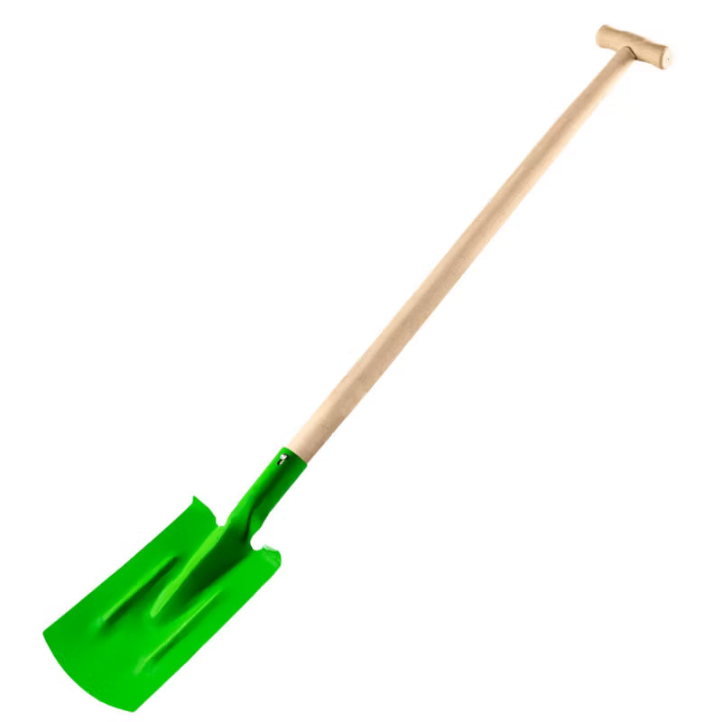 Lige Spad 117 cm Træskaft med T-Greb