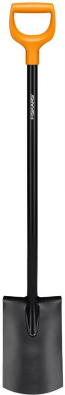 Lige Spadestik Solid 116,6 cm Sort Stål