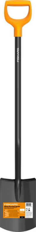 Lige Spadestik Solid 116,6 cm Sort Stål