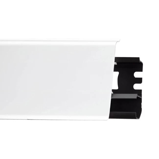 Liste til gulv 250 cm Hvid PVC