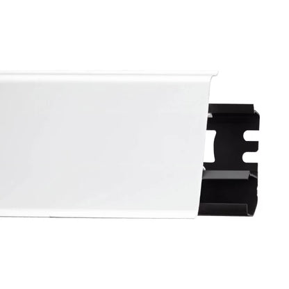 Liste til gulv 250 cm Hvid PVC