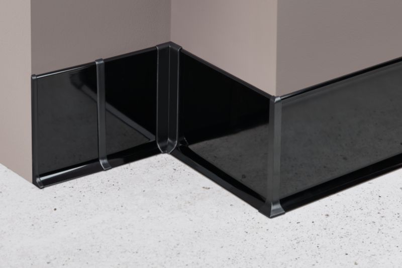 Aluminium Fodliste 100 mm Sølv 250 cm