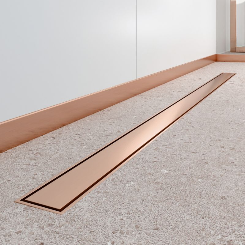 Listwa czołowa prysznicowa 130 cm miedziana | 5905504235239