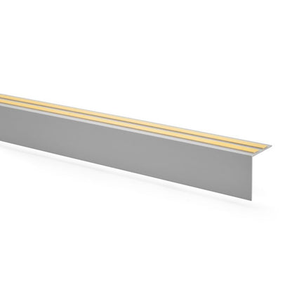 PVC karnislist 30x30 mm, QUEST, selvklæbende karnisafdækning, grå, 2 m