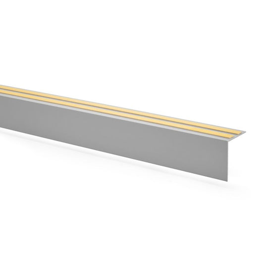 PVC karnislist 30x30 mm, QUEST, selvklæbende karnisafdækning, grå, 2 m