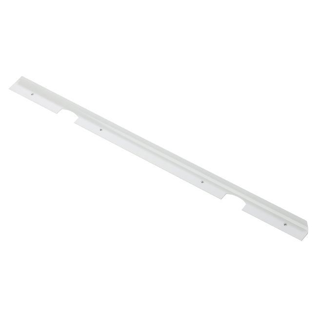 Hjørneliste til bordplader Cezar aluminium hvid 28 x 625 mm