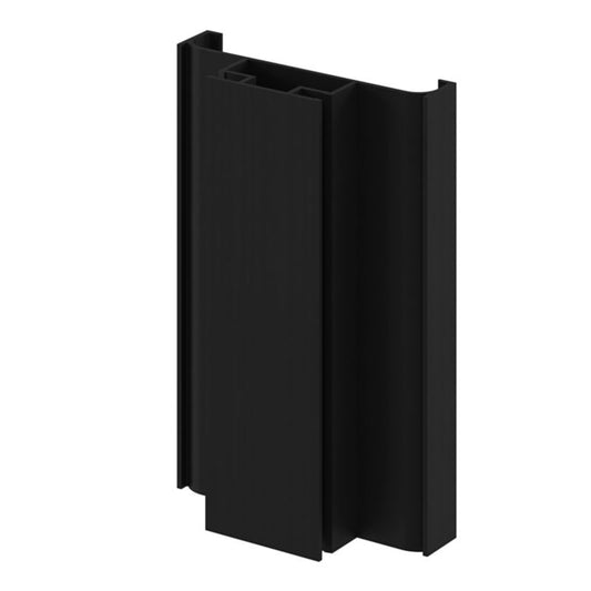 GoodHome Innovo tofløjet kolonnepanel i mat-sort
