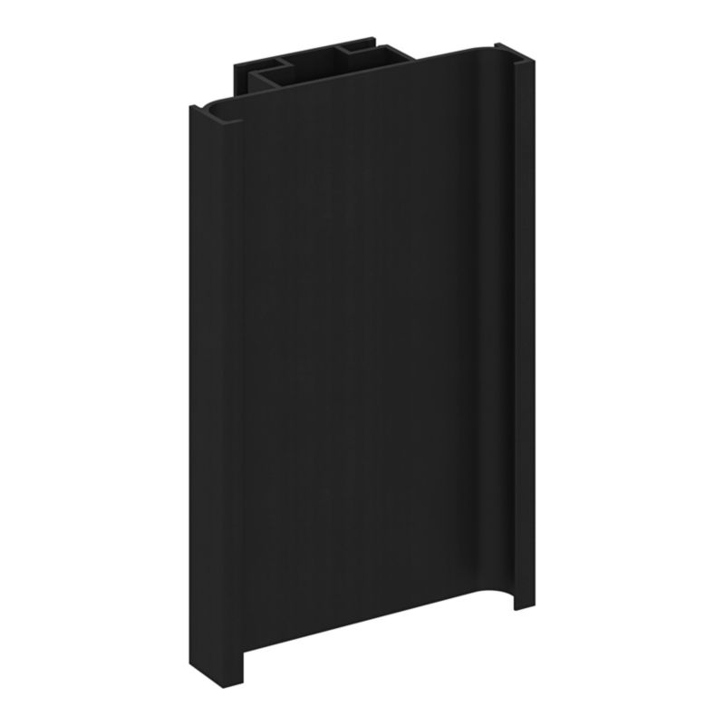 Høj kolonnefront med 2 låger GoodHome Innovo mat-sort