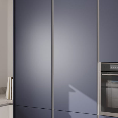 Høj kolonne-liste med 2 døre GoodHome Innovo i børstet stål