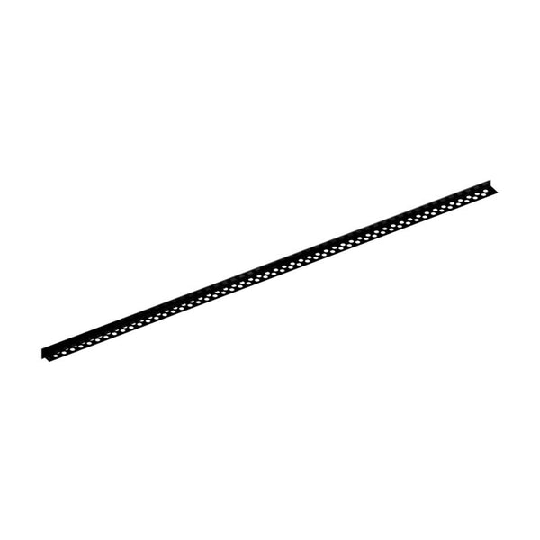 Bruseafløbsliste 120 cm Sort Venstre Metal