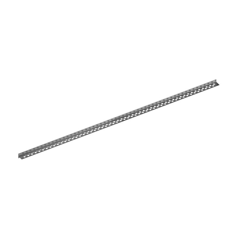 Bruseafløbsliste 120 cm Venstre Gun Metal