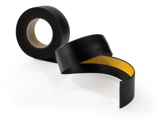 PCV-skjult liste 30x30 mm, QUEST til døre og vinduer, dekorativ PCV-afslutningsliste, sort, 5 m