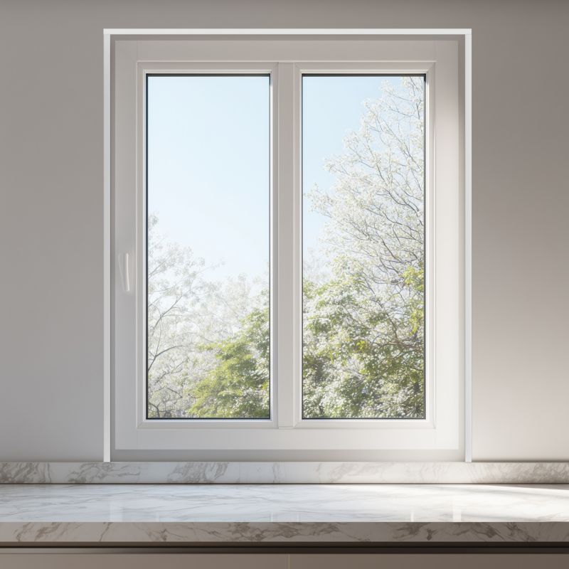 Dækliste PVC 40x40 mm 5 m Hvid Selvklæbende