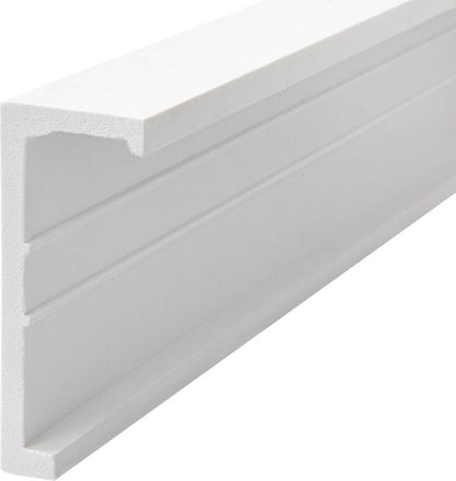 Deco skjuleliste 4 x 10 x 200 cm hvid