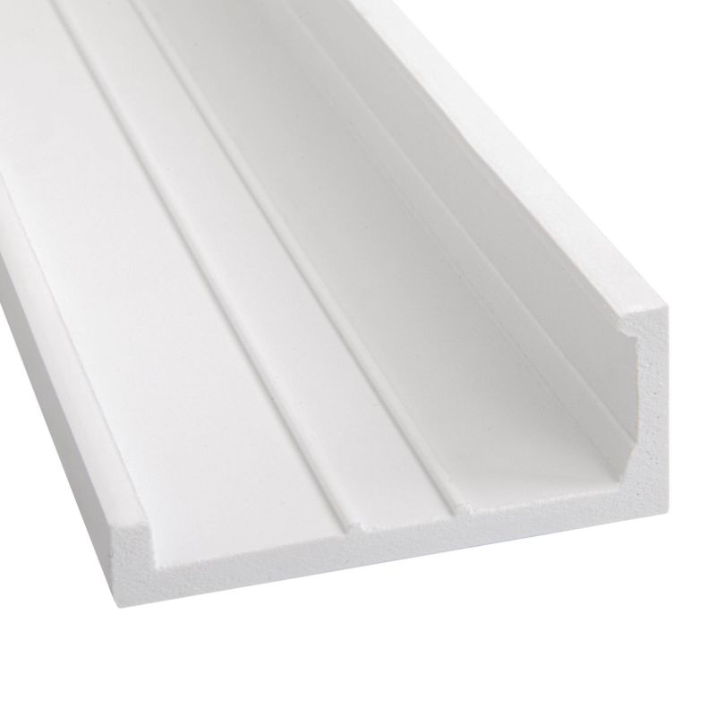 Deco skjuleliste 4 x 10 x 200 cm hvid