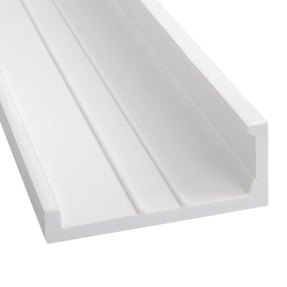 Deco skjuleliste 4 x 10 x 200 cm hvid