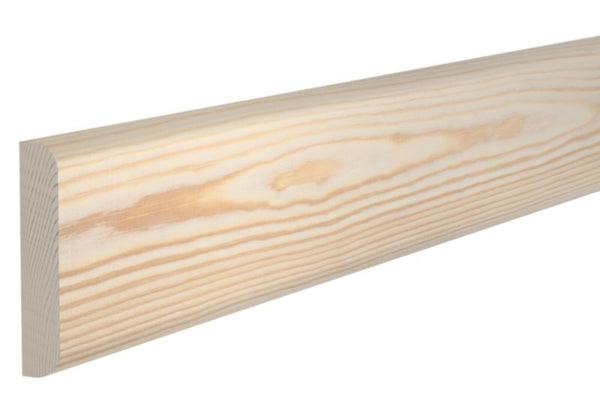 Dobbeltkantet Maskeringsliste Fyrretræ 10 x 50 x 2400 mm