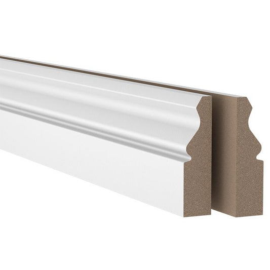 MDF-maskeringsliste 18 x 69 x 2100 mm ogee hvid