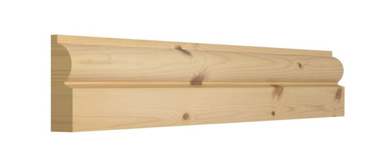 Maskeringsliste i fyrretræ 15 x 69 x 2100 mm torus