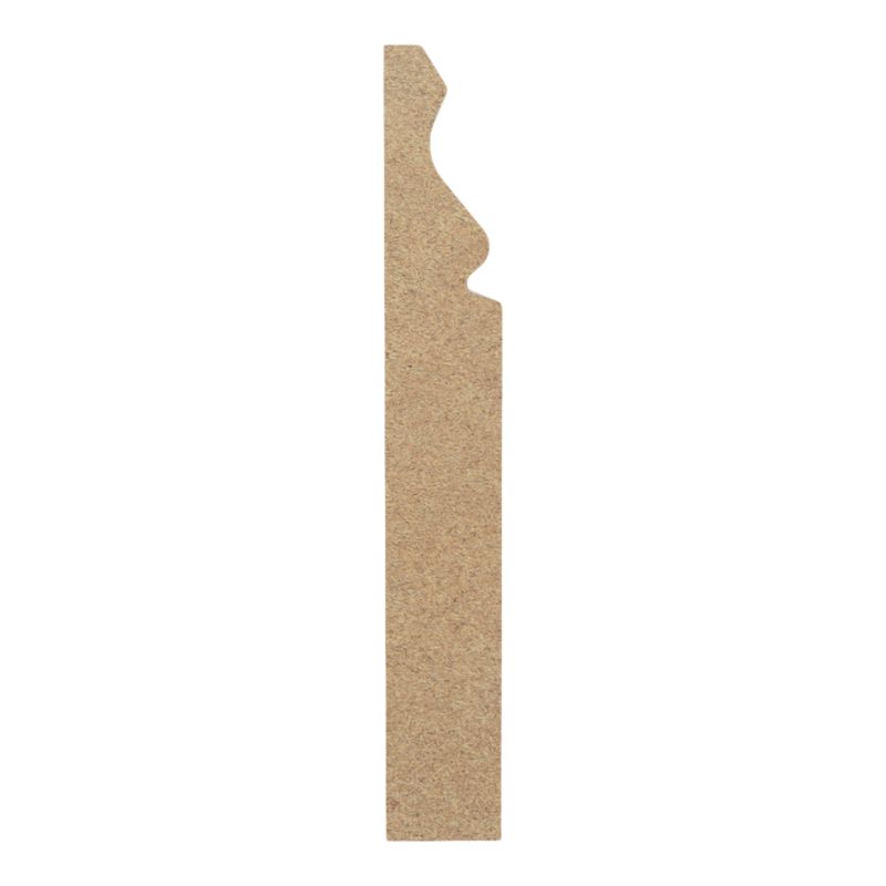MDF Fodpanel Ogee 240 cm Hvid 18 mm