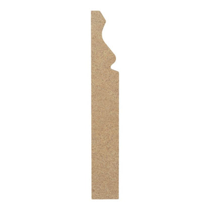 MDF Fodpanel Ogee 240 cm Hvid 18 mm