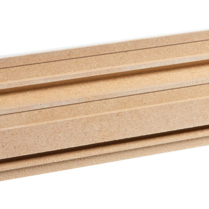Fodliste MDF 60 mm Hvid Lakeret 220 cm